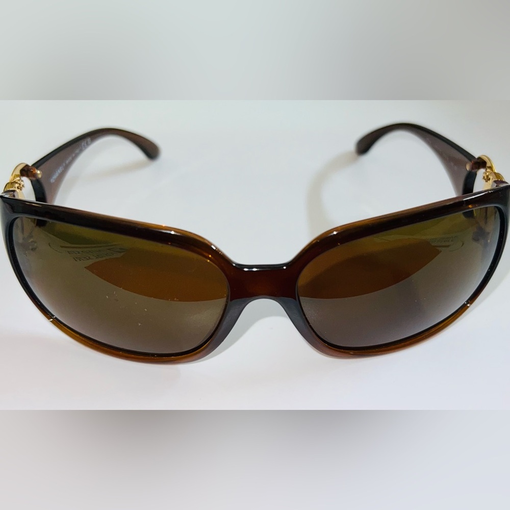 Chanel brown and gold sunglasses - Picture 6 of 10